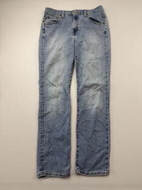 Levi's 505 Jeans Womens 6 Blue Low Rise Straight Stretch Denim Light Wash